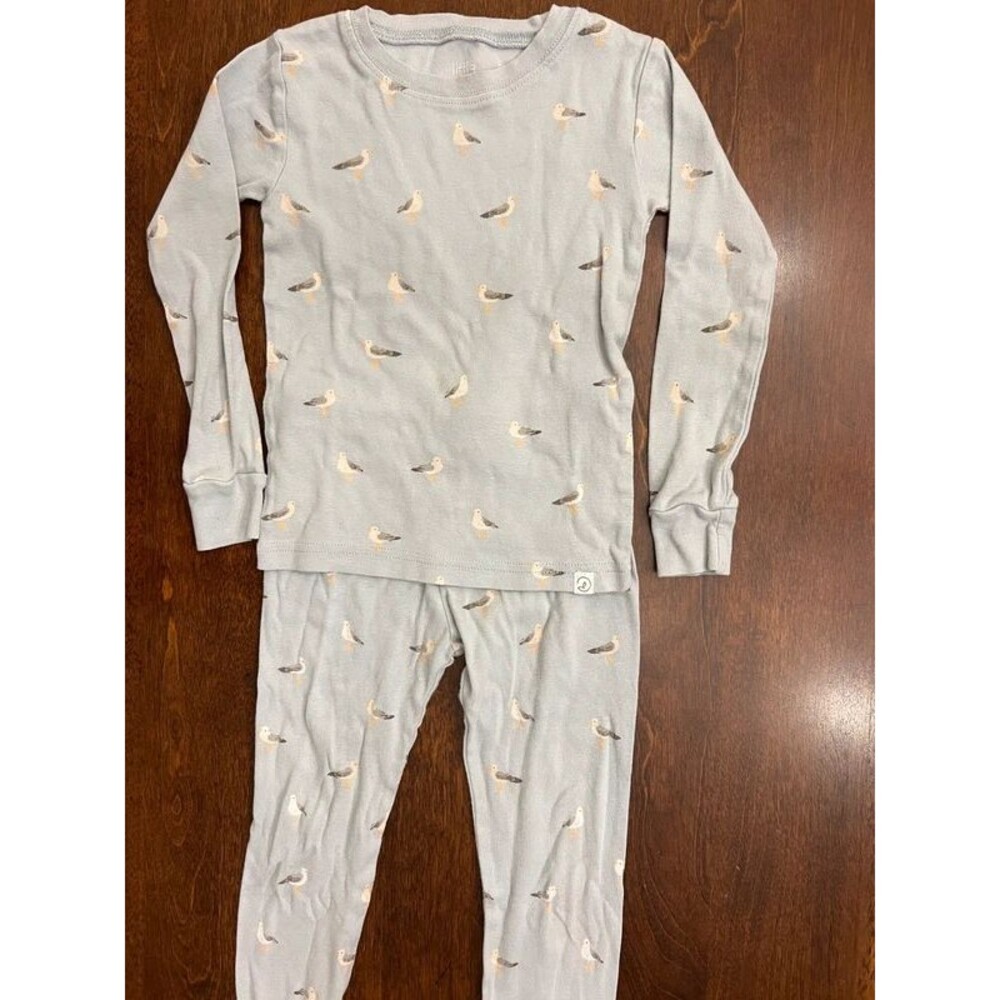 Little Planet Organic Cotton Seagull 2 Piece Pajamas Boys Girls Toddler Size 4T